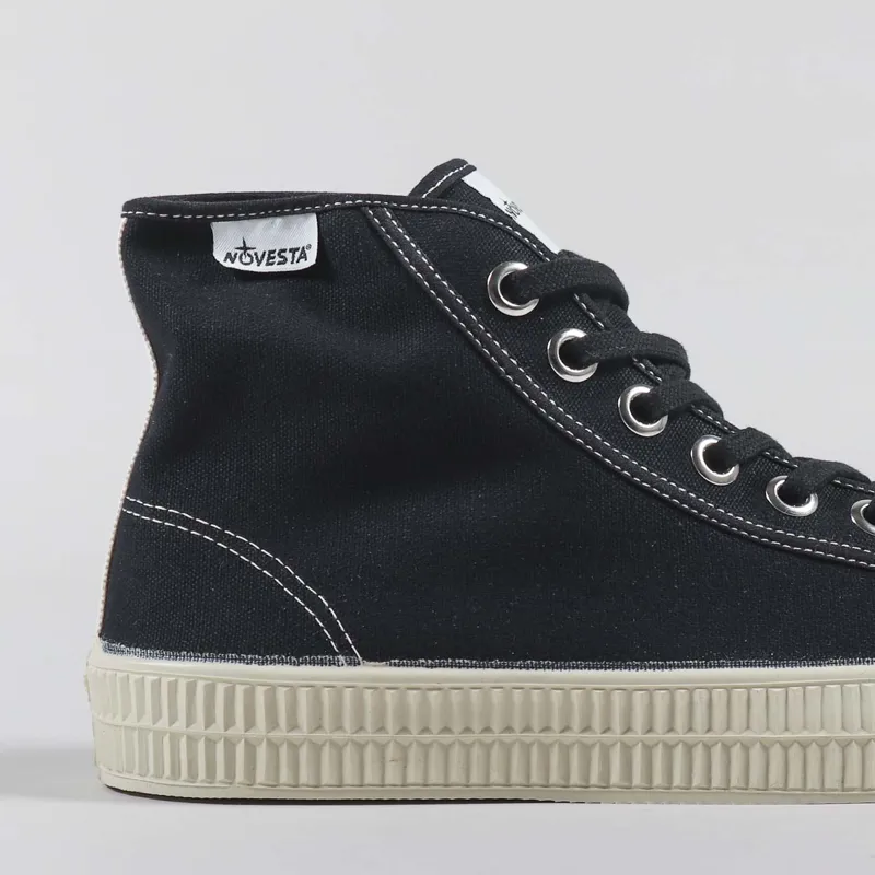 Novesta Star Dribble Contrast Shoes Black Beige Ecru-5