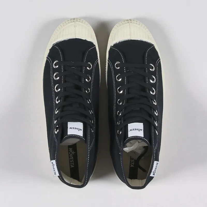 Novesta Star Dribble Contrast Shoes Black Beige Ecru-3