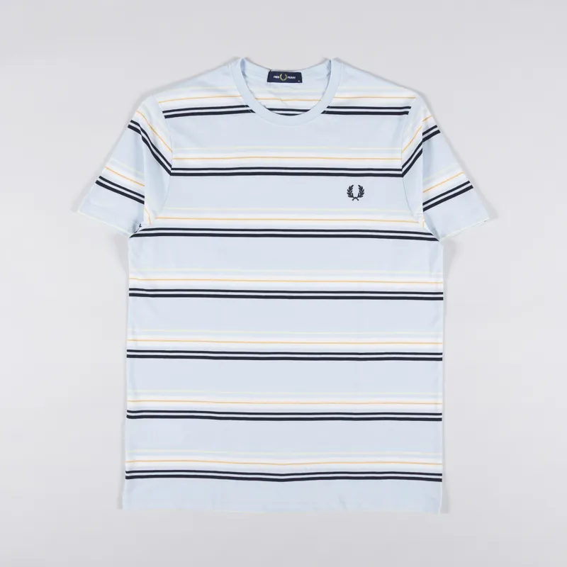 Tシャツ・カットソー FRED PERRY SS23 FP STRIPE T-SHIRT (M5607 R30 LIGHT ICE) StripeTLtIce.jpg