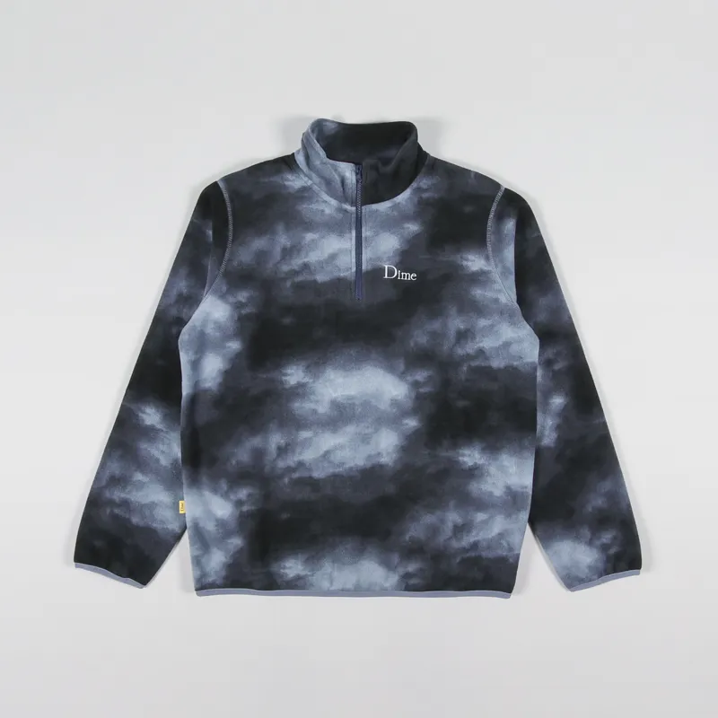 Dime Storm Polar Fleece Half Zip Fleece Navy
