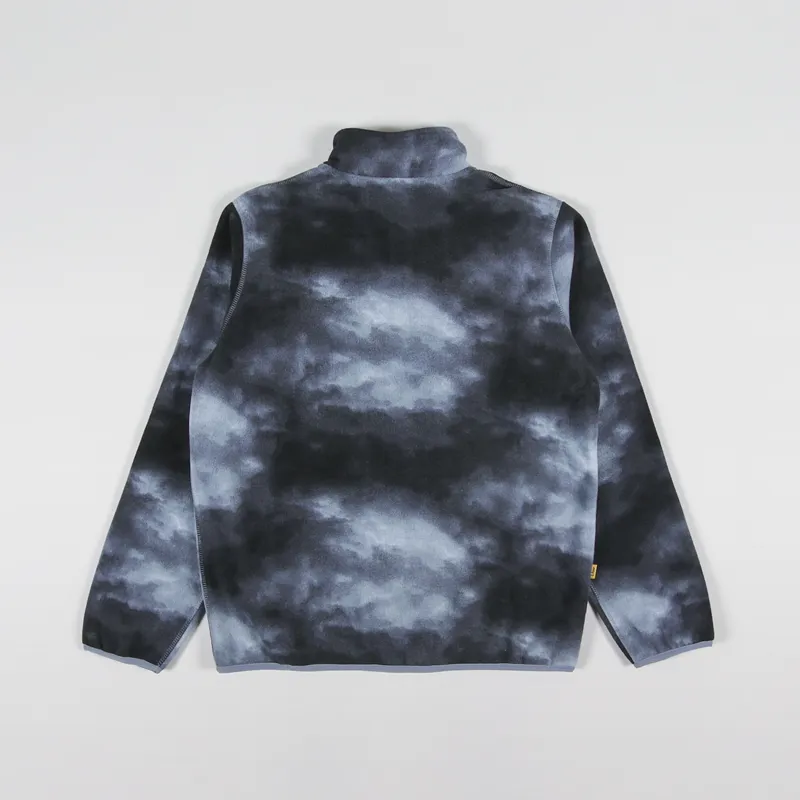 Dime MTL Mens Storm Polar Fleece Half Zip Fleece Navy Blue