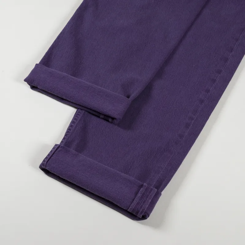 Edwin Storm Pant Purple Plumeria Garment Dyed Eco Stone-5