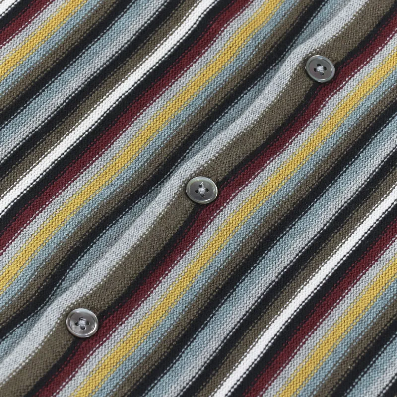 Stussy Stripe Pattern Cardigan Multi-8