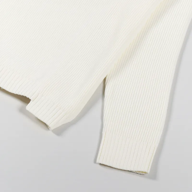 Fred Perry Womens Stripe V-Neck Jumper Ecru-6