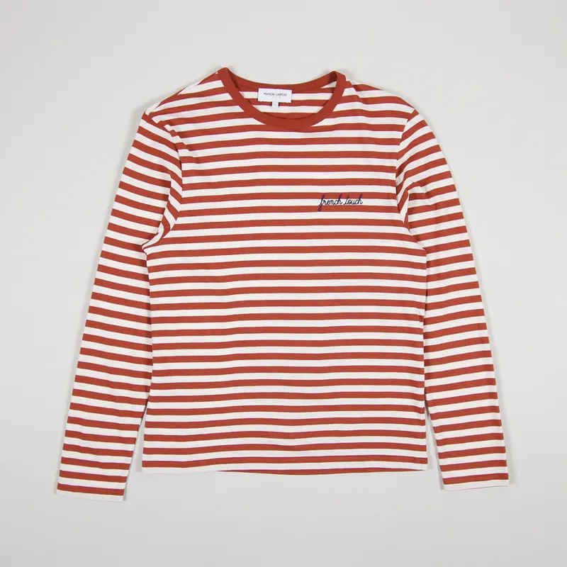 off white long sleeve striped shirt