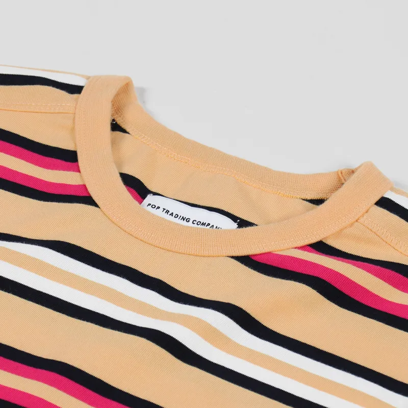 Pop Trading Company Striped Long Sleeve T Shirt Multi Colour-6