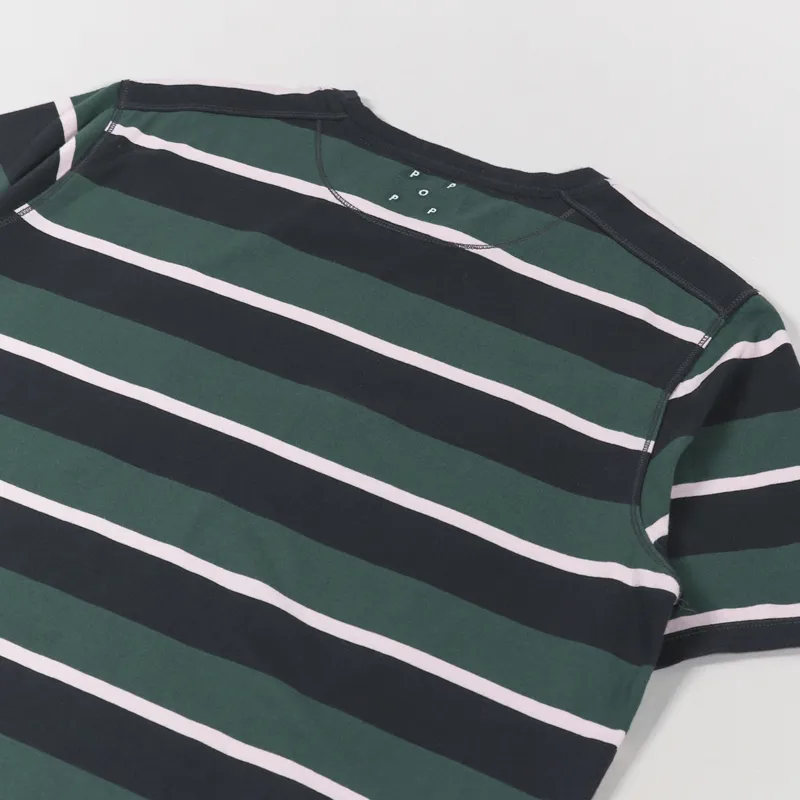 Pop Trading Company Striped Pocket T Shirt Multi-3