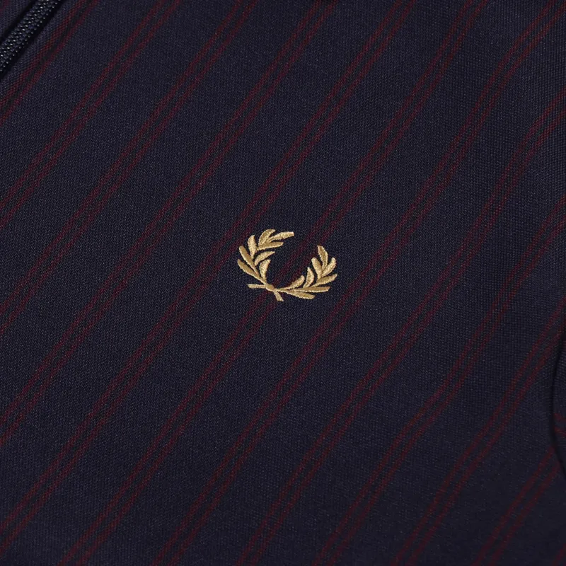Fred Perry Striped Track Jacket Carbon Blue-6