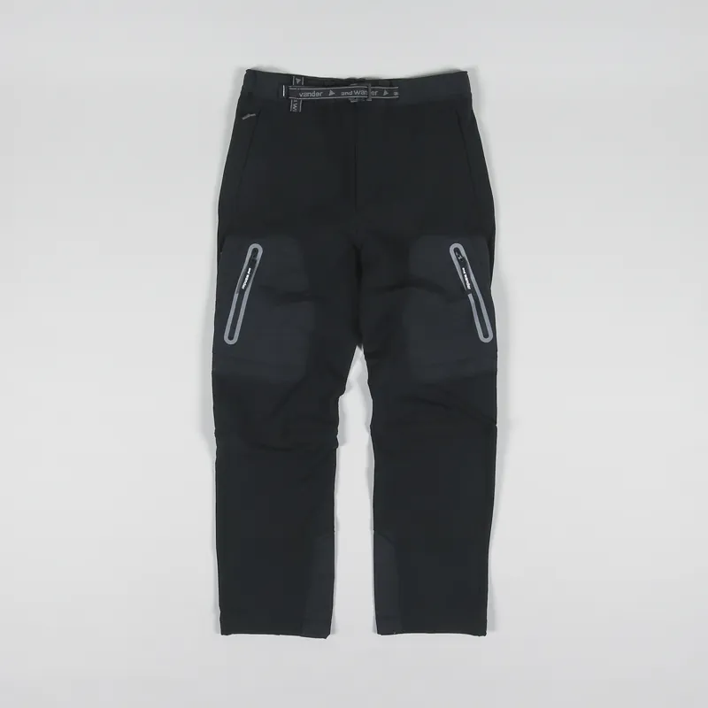 And Wander Stretch Shell Pant Black-1