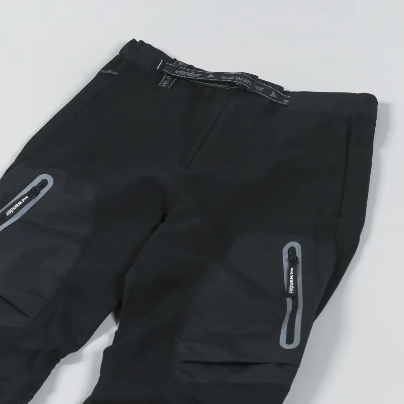And Wander Stretch Shell Pant Black-5