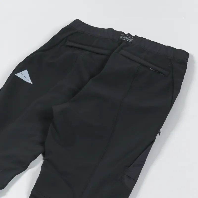 And Wander Stretch Shell Pant Black-7