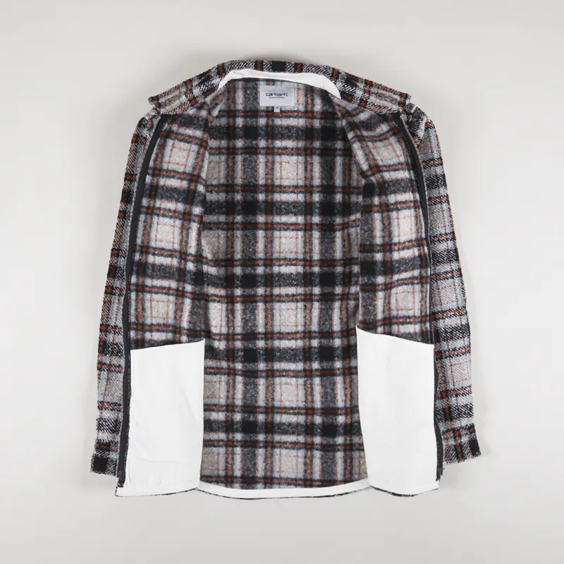 Carhartt WIP Mens Stroy Plaid Shirt Jacket Wax Check