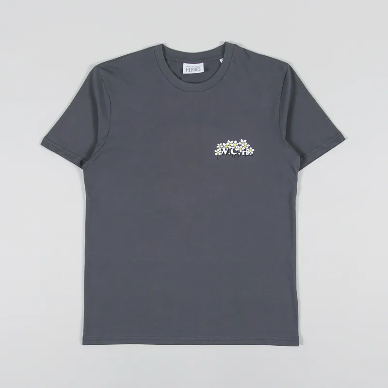 Working Class Heroes Summer Lovin T Shirt Anthracite-1