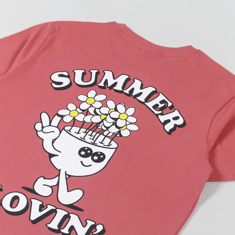 Working Class Heroes Summer Lovin T Shirt Carmine Red-2