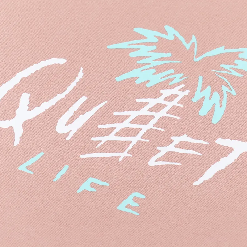 The Quiet Life Summer Palm T Shirt Coral-1