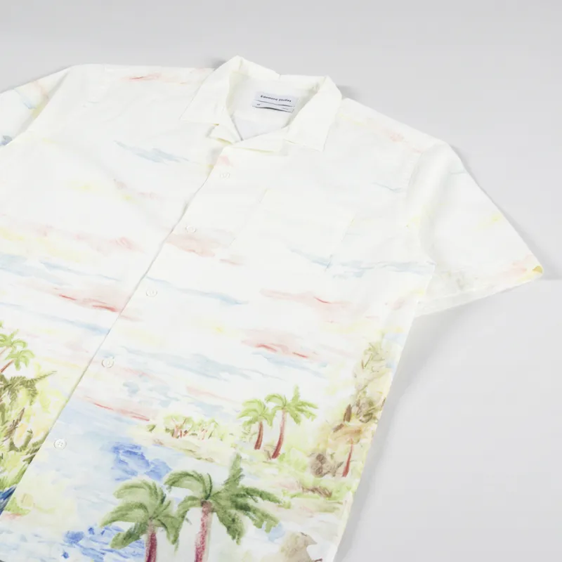 Edmmond Studios Summer Short Sleeve Shirt White-1