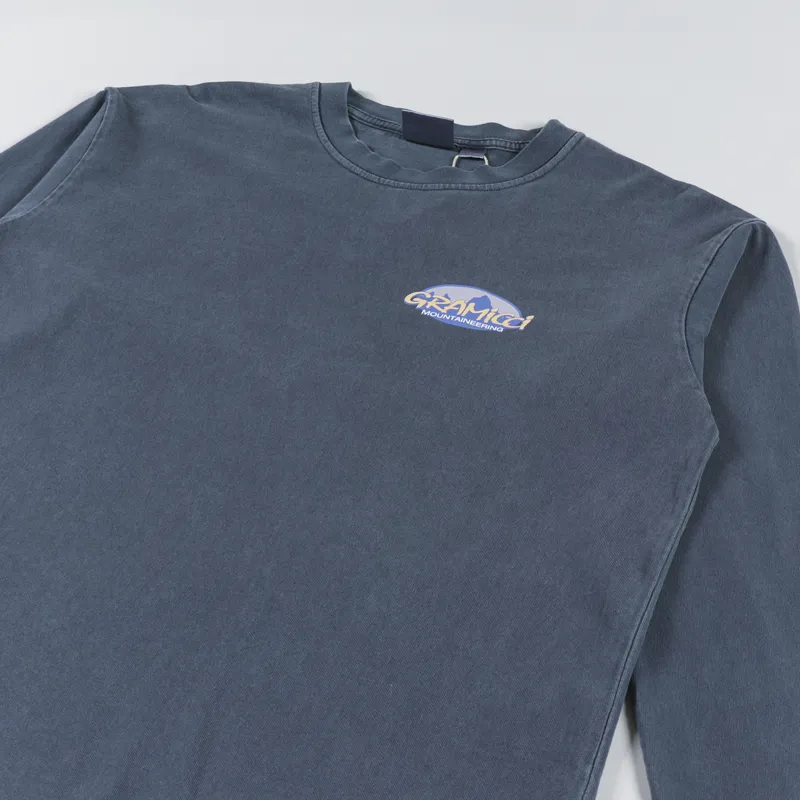 Gramicci Summit Long Sleeve T Shirt Navy Pigment-3
