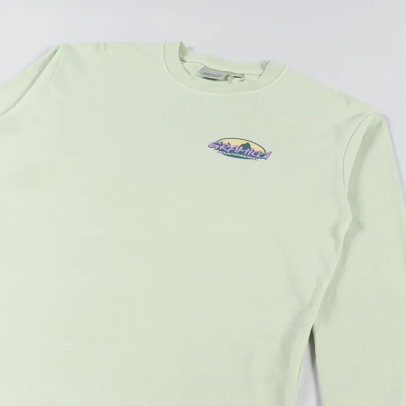 Gramicci Summit Long Sleeve T Shirt Smoky Mint Pigment-3