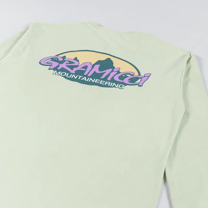 Gramicci Summit Long Sleeve T Shirt Smoky Mint Pigment-2
