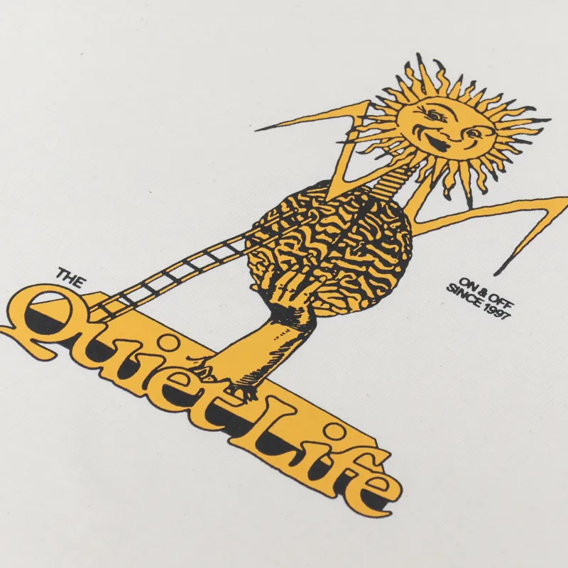 The Quiet Life Sun Stack T Shirt Cream-1