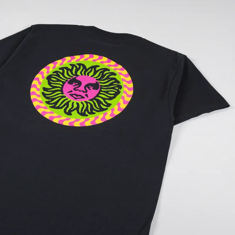 Obey Sun T Shirt Black-2