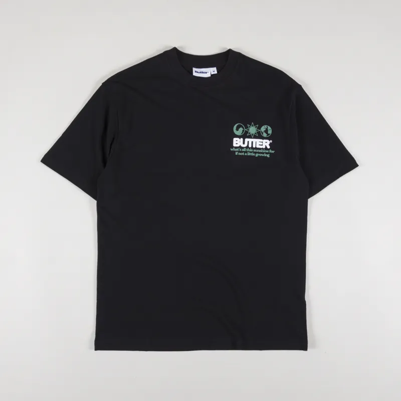 Butter Goods Sunshine T Shirt Black-1