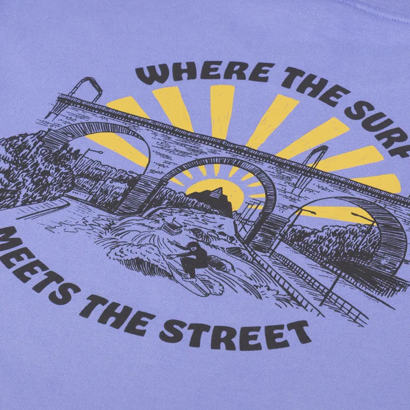 Hikerdelic Surf Meets Street T Shirt Digital Violet-4