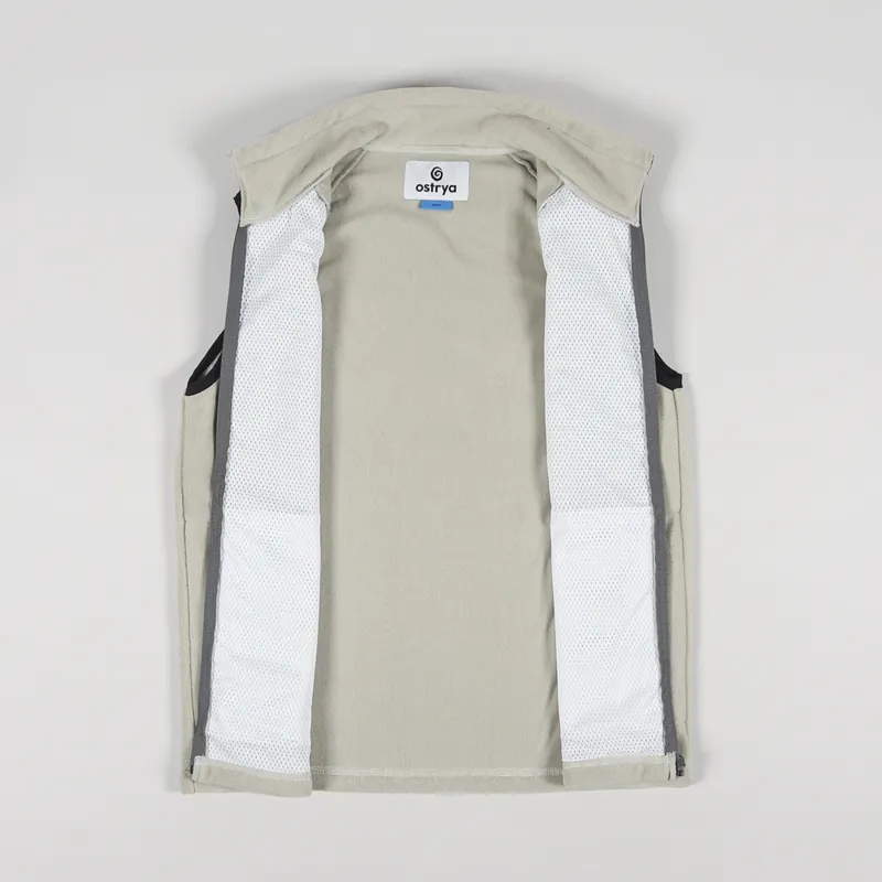 Ostrya Surplus Fleece Vest Oat-1