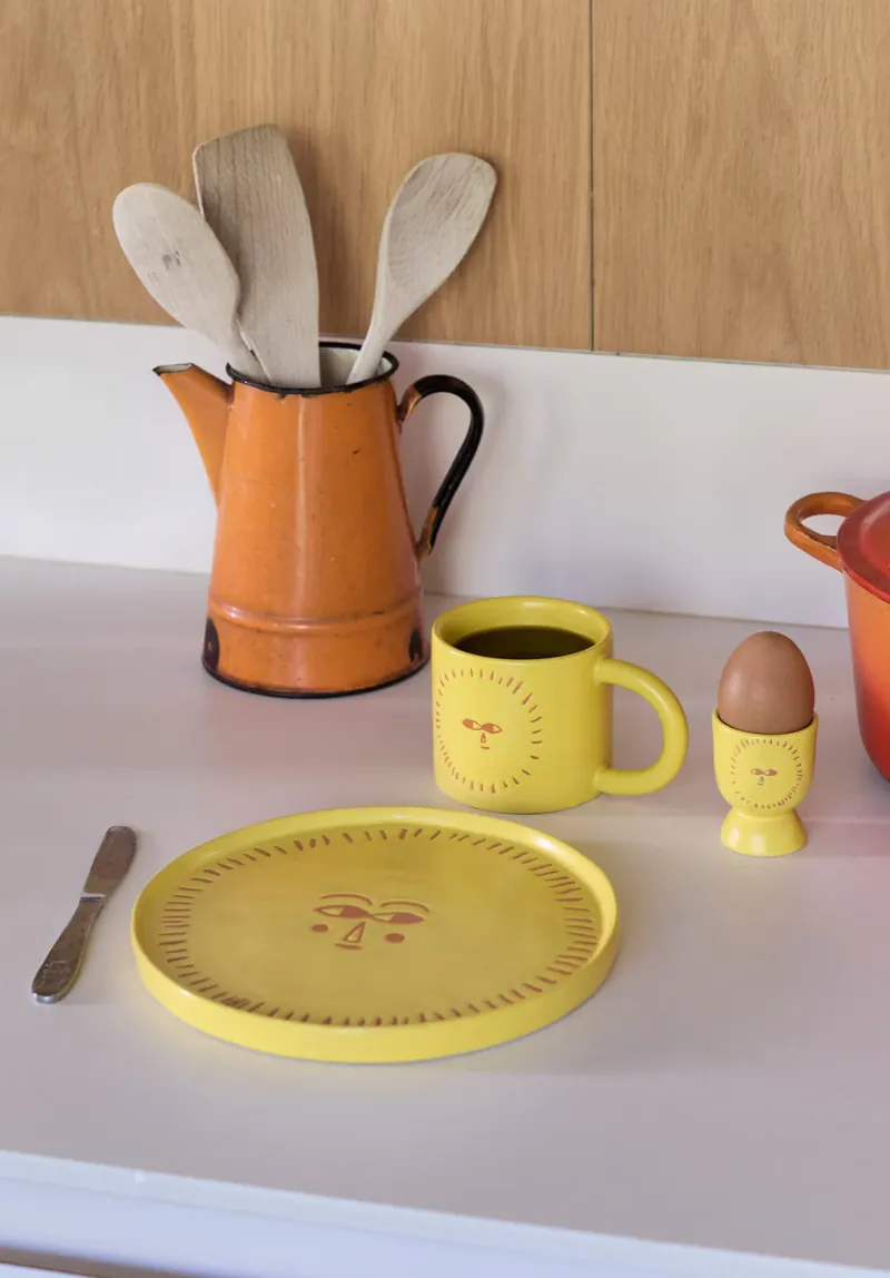 Donna Wilson Sun Side Plate Yellow-4