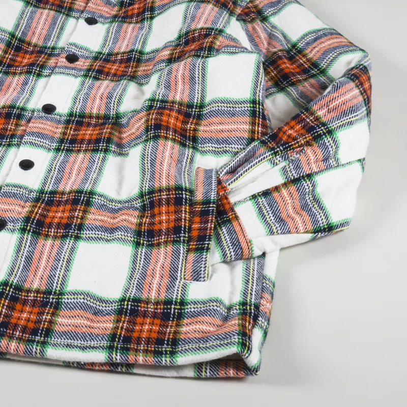 Edwin Sven II Shirt Lined White Red-4