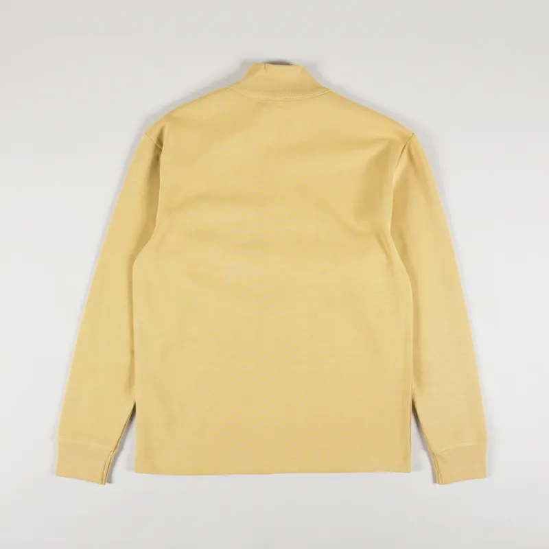 Armor Lux Zip Neck Sweat Moonstone-1