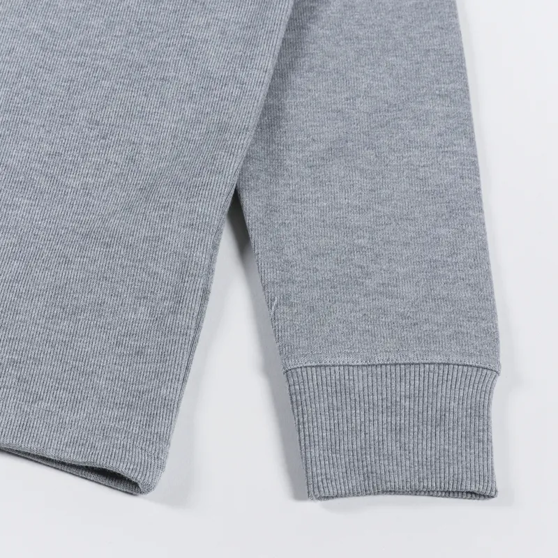 Armor Lux Zip Neck Sweat Misty Grey-5