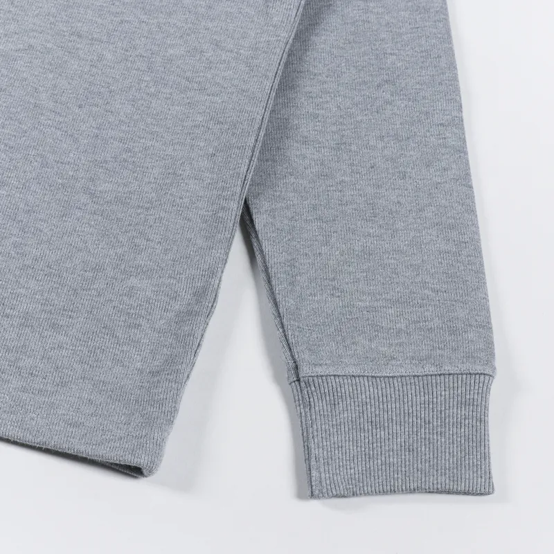 Armor Lux Zip Neck Sweat Misty Grey-4