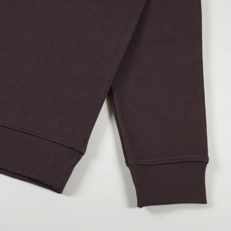 Armor Lux Logo Pocket Crew Sweat Dark Mahogany-5