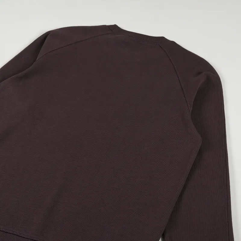 Armor Lux Logo Pocket Crew Sweat Dark Mahogany-3
