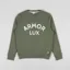 Armor Lux Logo Crew Sweat Military Khaki
