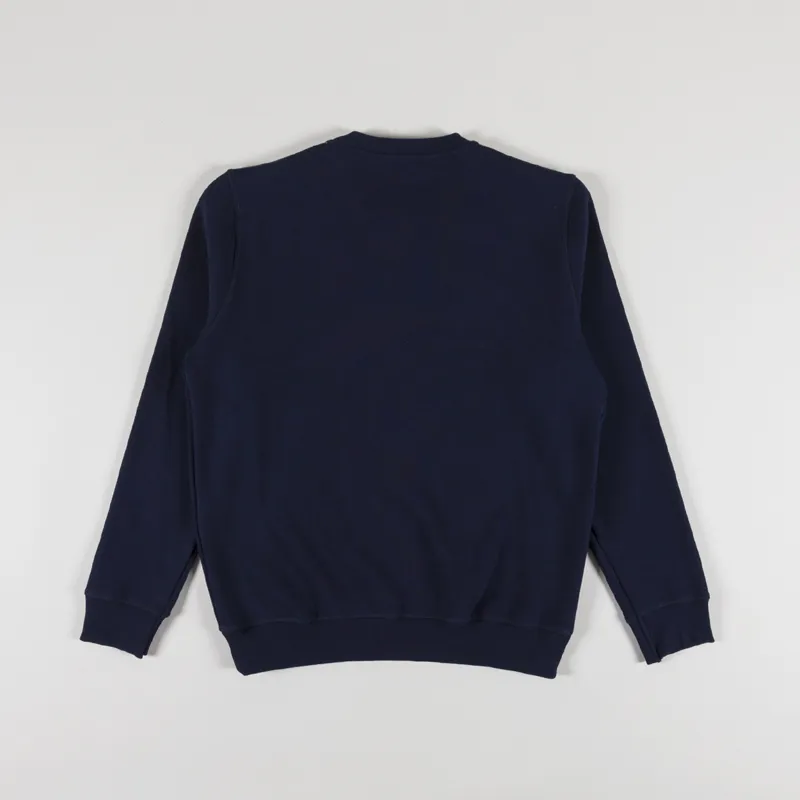Armor Lux Organic Logo Crew Sweat Deep Marine-1
