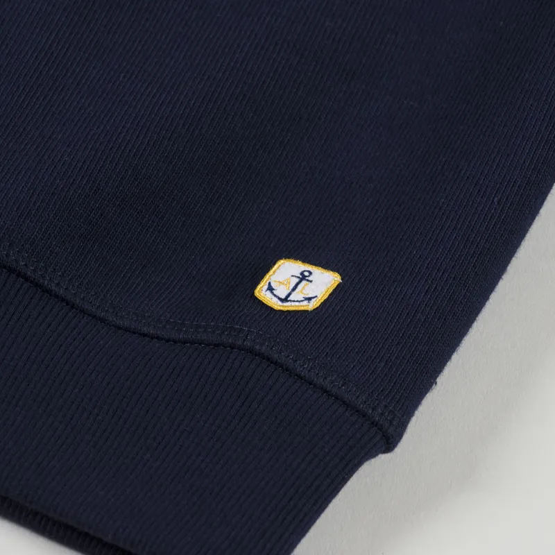 Armor Lux Organic Logo Crew Sweat Deep Marine-4