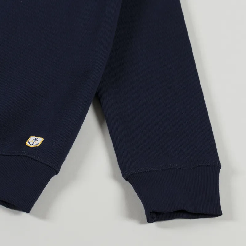 Armor Lux Organic Logo Crew Sweat Deep Marine-6