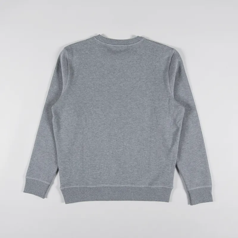 Armor Lux Logo Crew Sweat Misty Grey-1