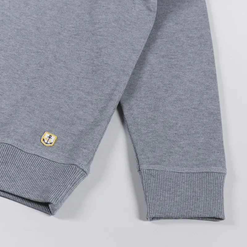 Armor Lux Logo Crew Sweat Misty Grey-6