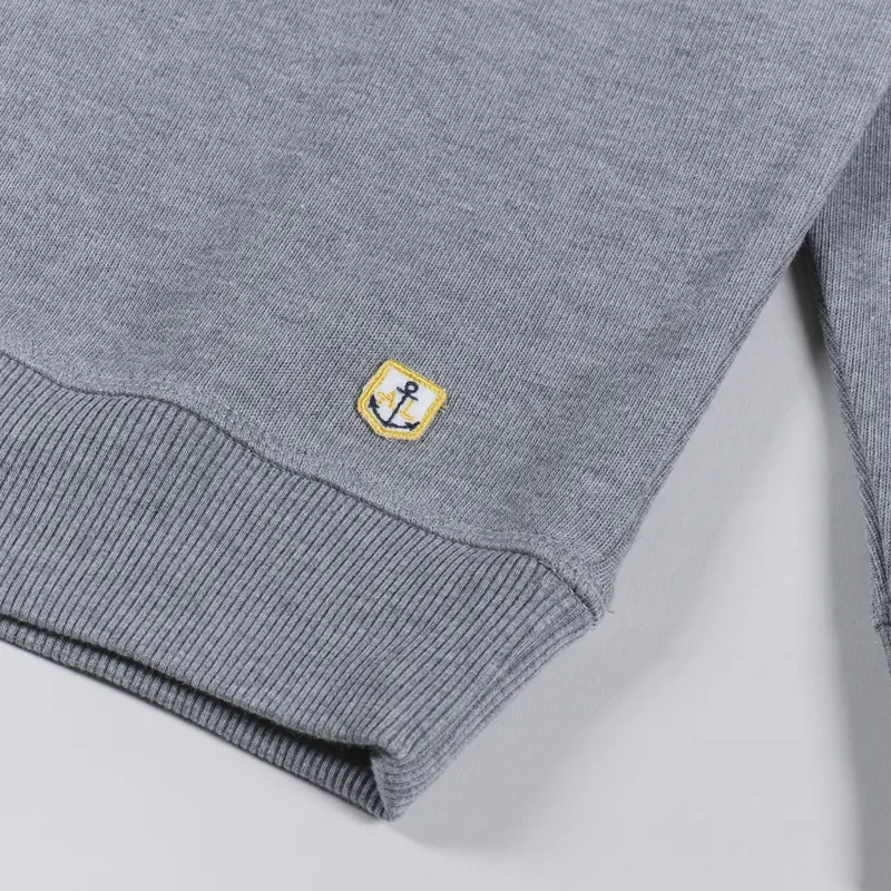 Armor Lux Logo Crew Sweat Misty Grey-4