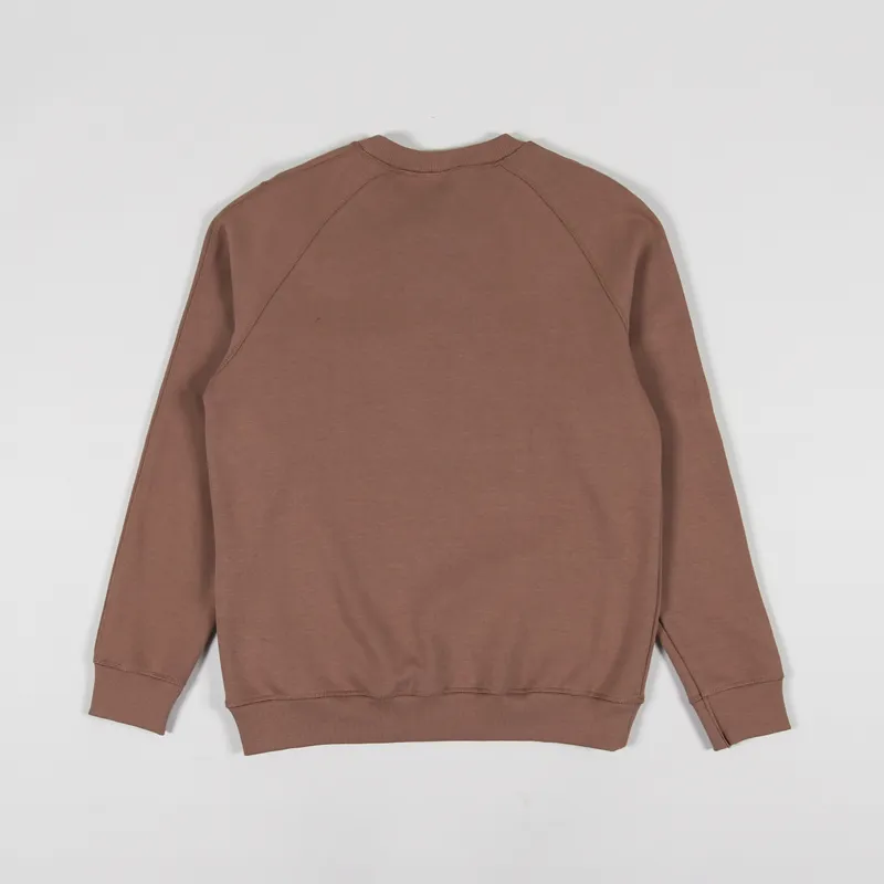 Armor Lux Logo Pocket Crew Sweat Praline-1