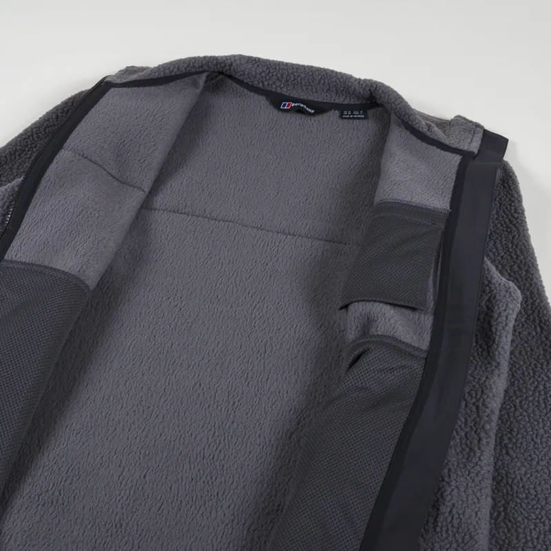 Berghaus Syker Fleece Jacket Grey Pinstripe Jet Black-4