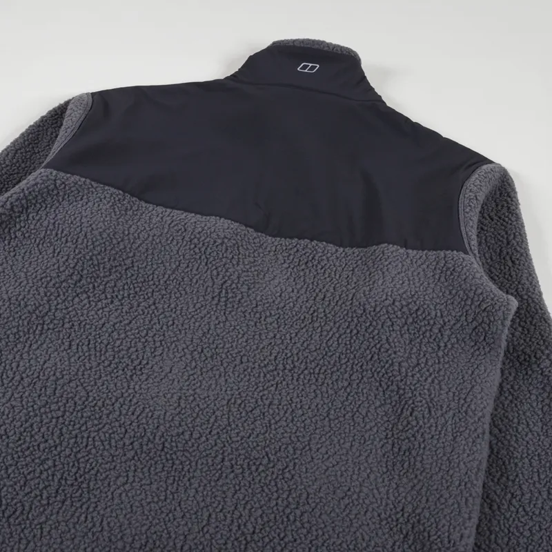 Berghaus Syker Fleece Jacket Grey Pinstripe Jet Black-5