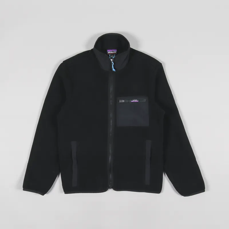 Patagonia Mens Recycled Synchilla Fleece Jacket Black