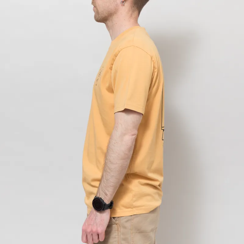 Olow Botanical T Shirt Ochre-1