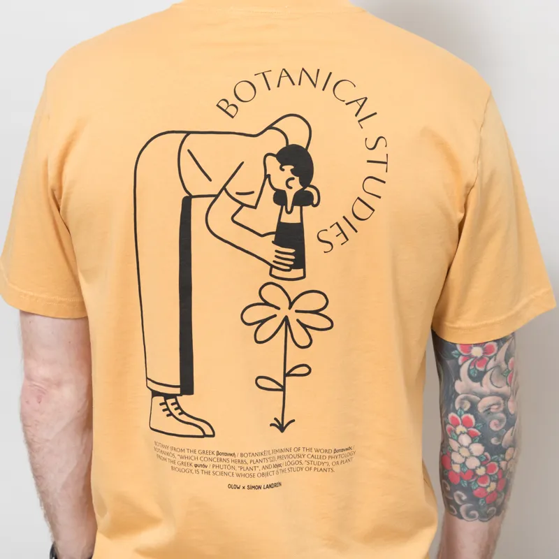 Olow Botanical T Shirt Ochre-5