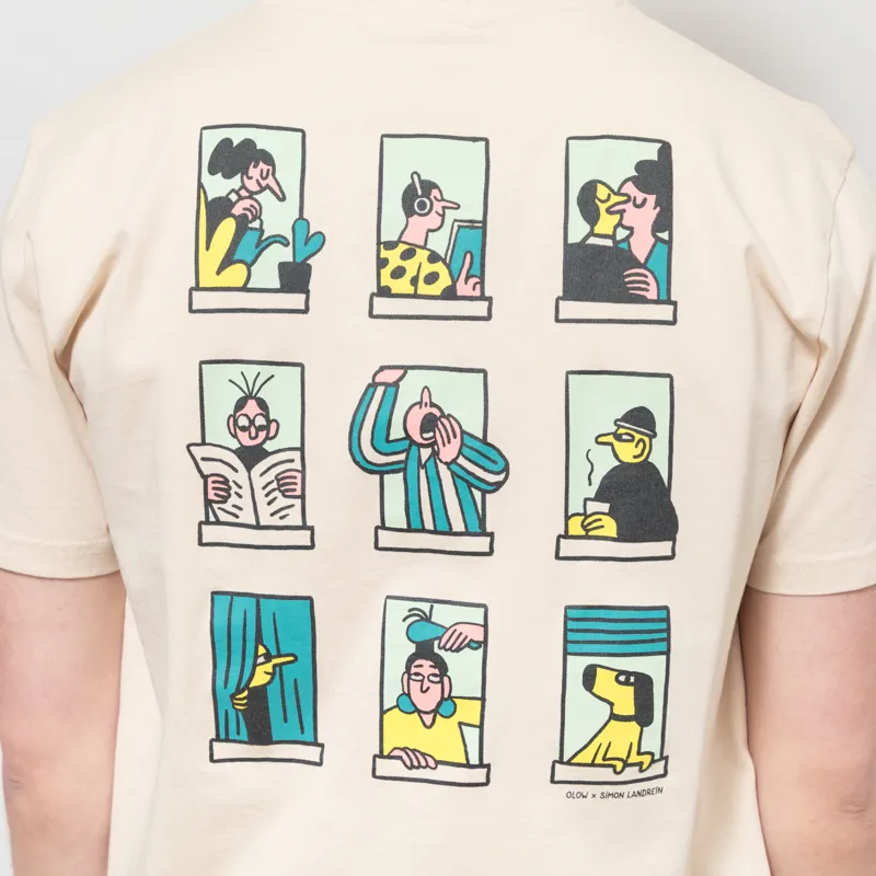 Olow Building T Shirt Cream-3