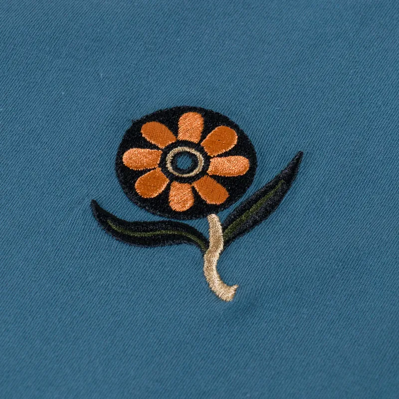 Olow Ikeba T Shirt Steel Blue-2